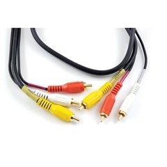 Luxtronic 12-Ft Composite Audio/Video Dubbing Cable Black Pvc Jacket Professional Grade New