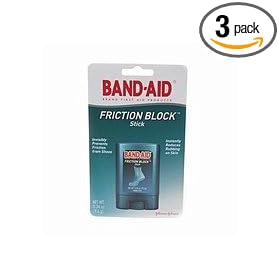 Band Aid Brand Friction Block Stick .34oz,  Boxes (Pack of 3)