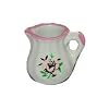Sahnek�nnchen Kanne Krug Blumenmotiv aus Porzellan Keramik Geschirr K�che Miniatur f�r Puppenstube Puppenhaus Ma�stab 1:12