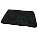 FurHaven Black Faux Fur Quilted Dog Rug