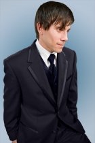 Tuxedo - Navy Blue Notch Edge Tuxedo with Framed Satin Lapels