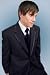 Tuxedo - Navy Blue Notch Edge Tuxedo with Framed Satin Lapels