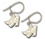 Los Angeles Angels of Anaheim A with Wing Gold Earrings
