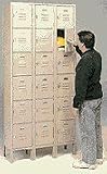Five Tier Locker With Legs Three Wide