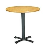 HON COMPANY Single Column Cast Iron Base, 22w x 22d x 27-7/8h, Black