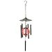 SOLAR POWERED LED WINDCHIME, BRUSHED SILVER