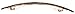 France Luxe Oblong Long and Skinny Barrette - Onyx