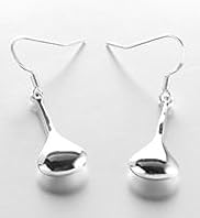 Silver Plated Sleek Drop Earrings