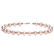 14k Rose Gold, Pink Cultured Freshwater Pearl Bracelet by 