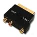 Belkin Composite/S-Video Cnnctr * Scart/3Xrca/Mindin4M;Gold