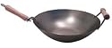 14 Inch Carbon Steel Wok w/ Helper Handle (Flat Bottom) USA Made