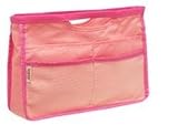 Handbag Organiser, Liner, Insert 17 Pockets - Pink - Jasmin