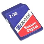 US MODULAR 2GB HI SPEED 60X SECURE DIGITAL CARD (#USSDS-2GB) (Retail)