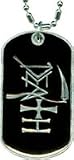 Death Logo Metal Tour Dog Tag Necklace