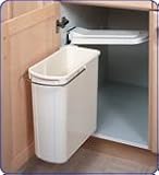 White Pivot-Out Sink Base Container - 20 liter