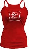 Miller High Life Ladies Racer Back Red Tank Top