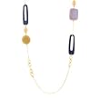 14k Gold Plated Necklace with Assorted Beads