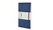 Moleskine Volant Notebook (Set of 2), Large, Ruled, Antwerp Blue, Prussian Blue, Soft Cover (5 x 8.25)