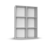 Way Basics Tribeca Shelf, White (Pack of 6)