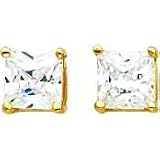 14K Gold Moissanite Earrings