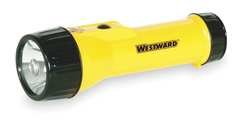 Westward 1AGR7 Flashlight, (4) AA, LED, Push On/Off