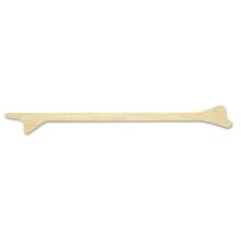 Puritan 2183 Double-Ended Style Wood Cervical Non-Sterile Scraper, 7" Overall Length (Case of 5000)