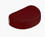 Royce Leather Mini Jewelry Case - Burgundy