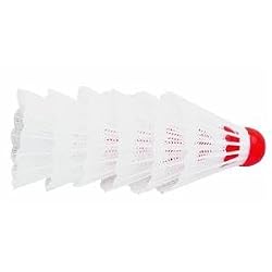 Halex Shuttlecocks, White (6-pack)
