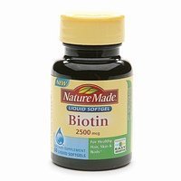 Nature Made Biotin 2500 mcg - 180 Liquid Softgels