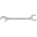 Martin 3718 Forged Alloy Steel 7/8" x 7/8" Opening 15 and 60 Degree Angle Hydraulic Wrench, 8.25" Overall Length, Chrome Finish