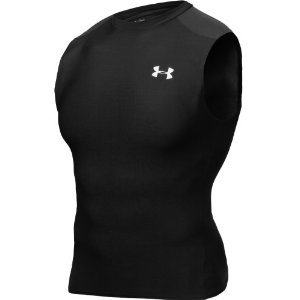 Men's HeatGear® Sleeveless T Tops by Under Armour - Black, Large