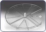 HSfele 27-9/16 Chrome Wire Pie-Cut Lazy Susan Tray