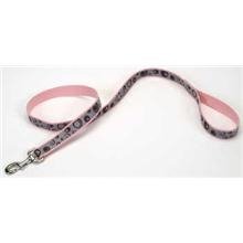 Coastal Lazer Brite Reflective Pink Web with Dots Design Dog Lead