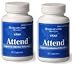VAXA ATTEND Homeopathic Medicinal Support for Attention Difficulties - Attention Deficit Disorders ~2 Bottles ~ 60 capsules per Bottle