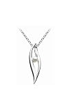 Dew Sterling Silver & White Freshwater Pearl Twist Necklace 98019Fp001