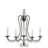Sea Gull Lighting 3116-962 Scandia Five-Light Chandelier - Brushed Nickel Finish