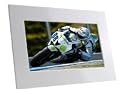 HannsG 7" Hi-Res Digital Photo Frame with USB and Card Reader - White