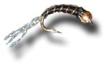 BH Zebra Midge - Black Fly Fishing Fly