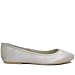 Ivory Bridal Shoes Womens Ivory Satin Bridesmaid Flat Slip-On Ballet Pumps Bridal Shoes