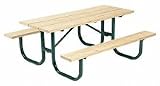 6' Extra Heavy Duty All Welded Picnic Table With 2 x 10 x 6' Aluminum Planks