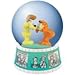 WL 85mm Garfield and Odie Water Globe Figurine with Comic Strip Base
