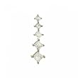 Princess Diamond Journey Pendant in 14K Yellow Gold - 1/2 Cttw