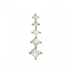 Princess Diamond Journey Pendant in 14K Yellow Gold - 1/2 Cttw