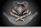 Leather Custom Built Rattle Snake Western Hat