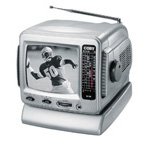 COBY CXTV1 AM/FM 5in. Black and White TV