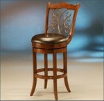 Timberview Swivel Bar Stool - Murano Accent, Russet Cordovan & Stallion Bro ....