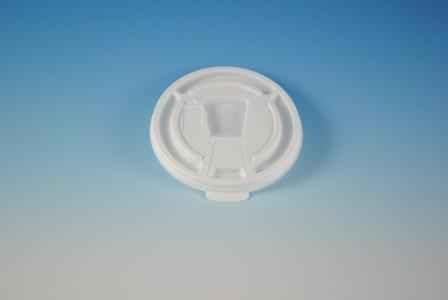 LID, CUP 8 OZ TEAR TAB PLASTIC WHITE