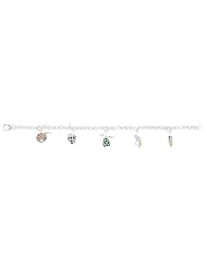 Sterling Silver Anti-Tarnish Bracelet w/ Fruit Charms AWSS-71-205825