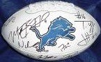 2011 Detroit Lions Team Signed Autographed Football Stafford , Johnson Coa + Hologram