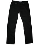 Chicago mens 909 regular fit pure black jean, 36W 34L